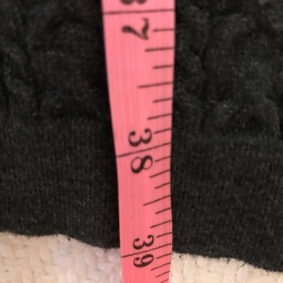 Tommy Bahama sweater dress grey women M cable knit cozy warm preppy capsule - Picture 12 of 12